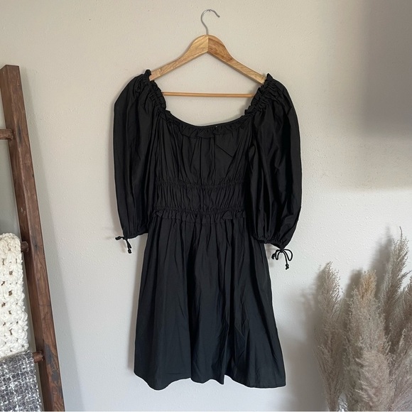 House of Harlow | Puff Sleeve Black Mini Dress NWT, medium - Picture 8 of 15
